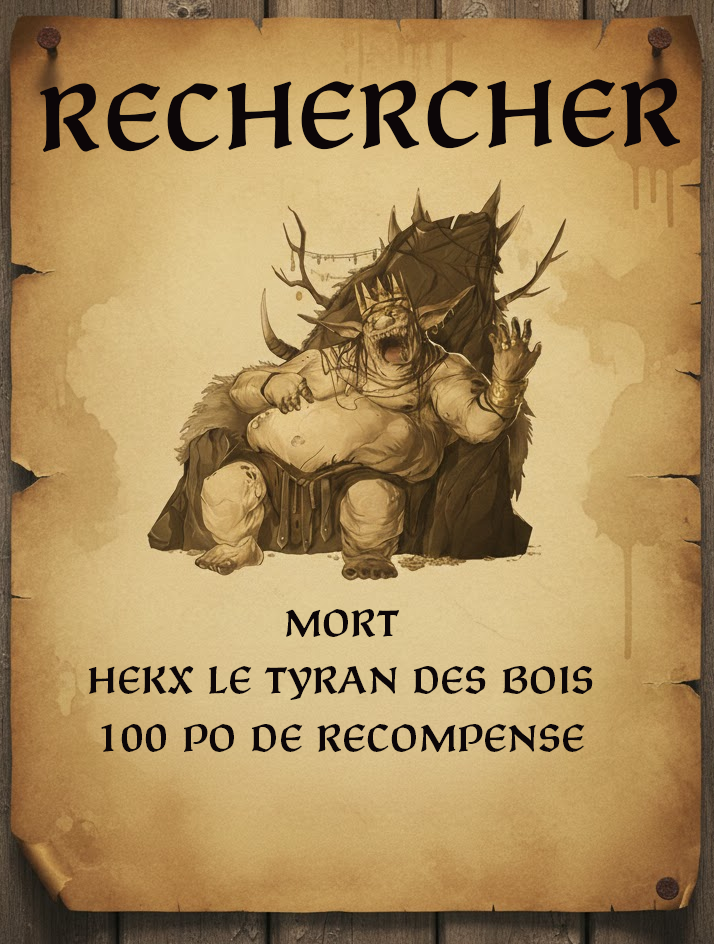 Avis de recherche: Hekx le tyran des bois